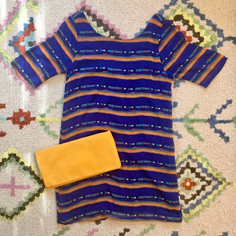 Colorful shift dress